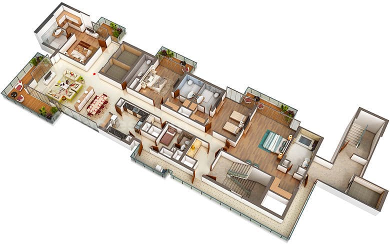 Floor Plan - 4 BHK