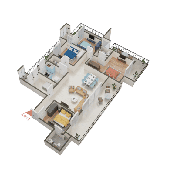 Floor Plan - 4 BHK