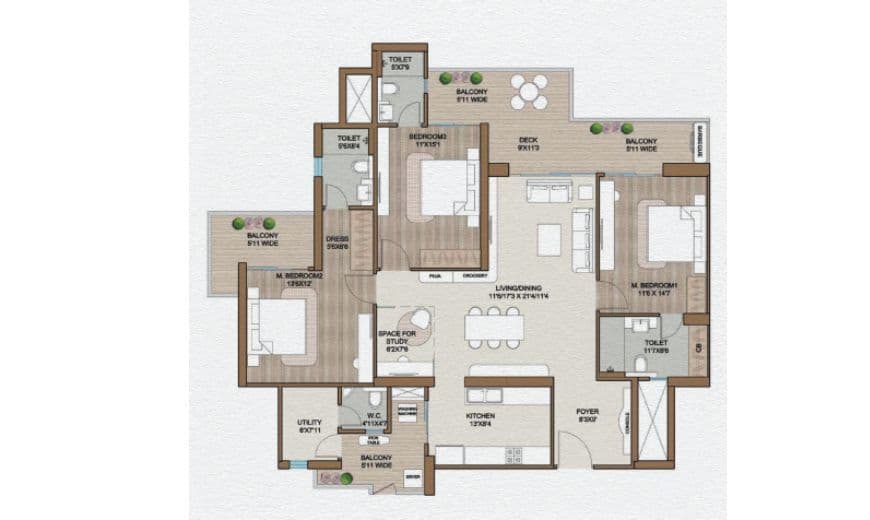 Floor Plan - 4.5 BHK Ultra Luxury Residences