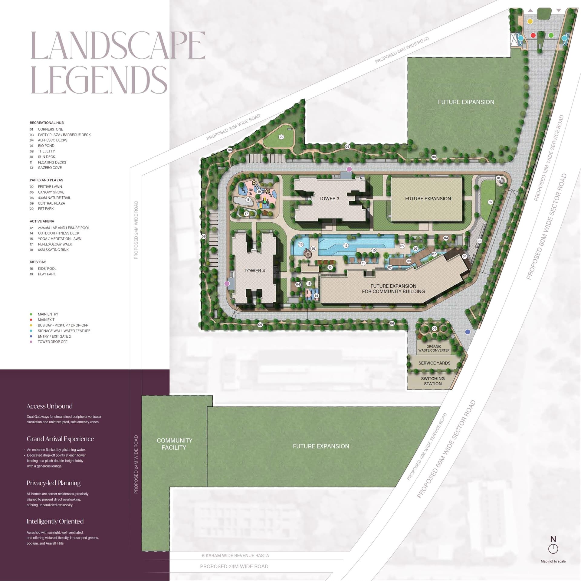 Master Plan - Sobha Crescent Sector 63A Gurgaon