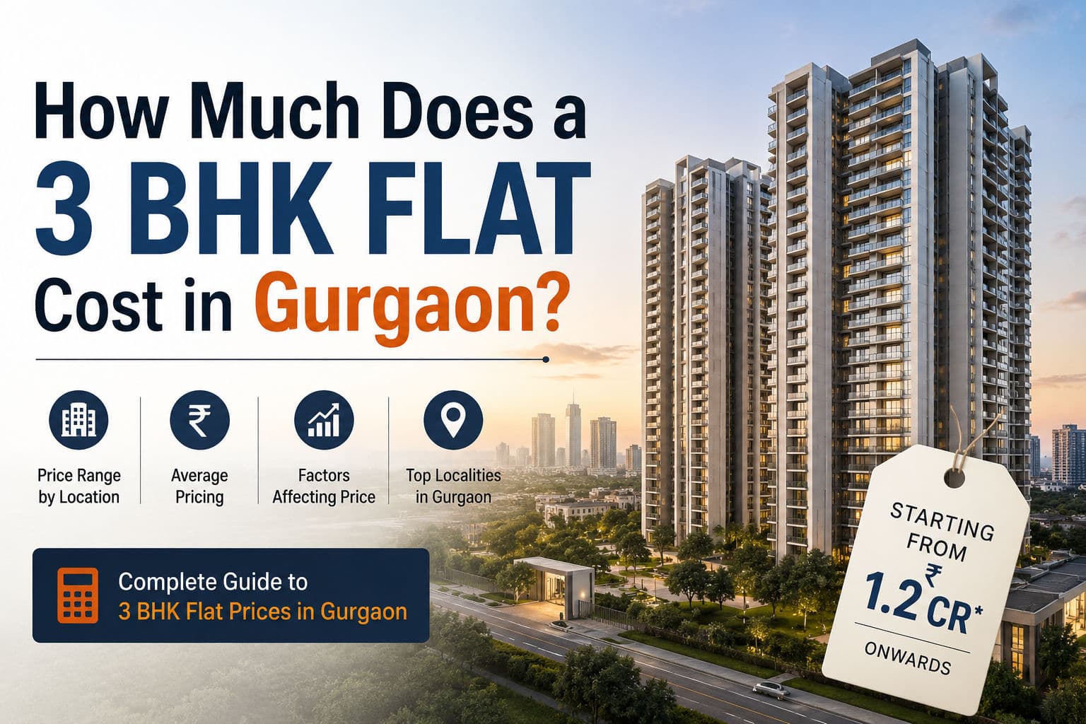 How Much Does a 3 BHK Flat Cost in Gurgaon?