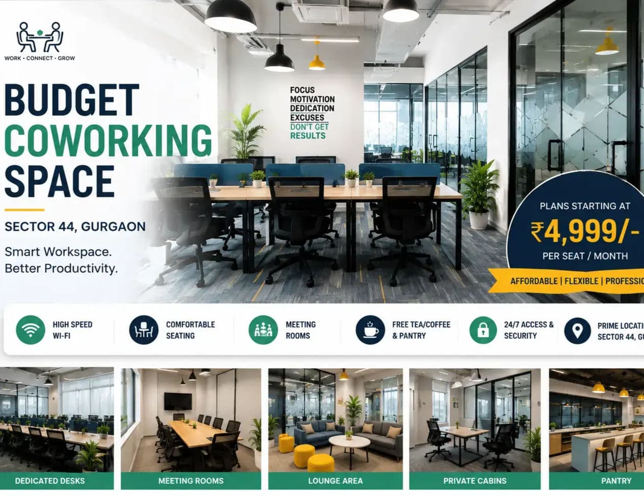 Budget Coworking Space in Sector 44 Gurgaon (2026 Complete Guide)