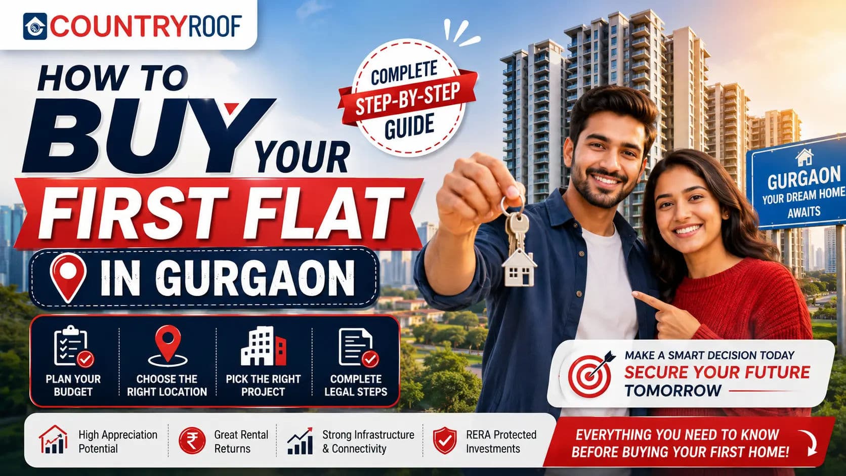 How to Buy Your First Flat in Gurgaon: Step-by-Step Guide