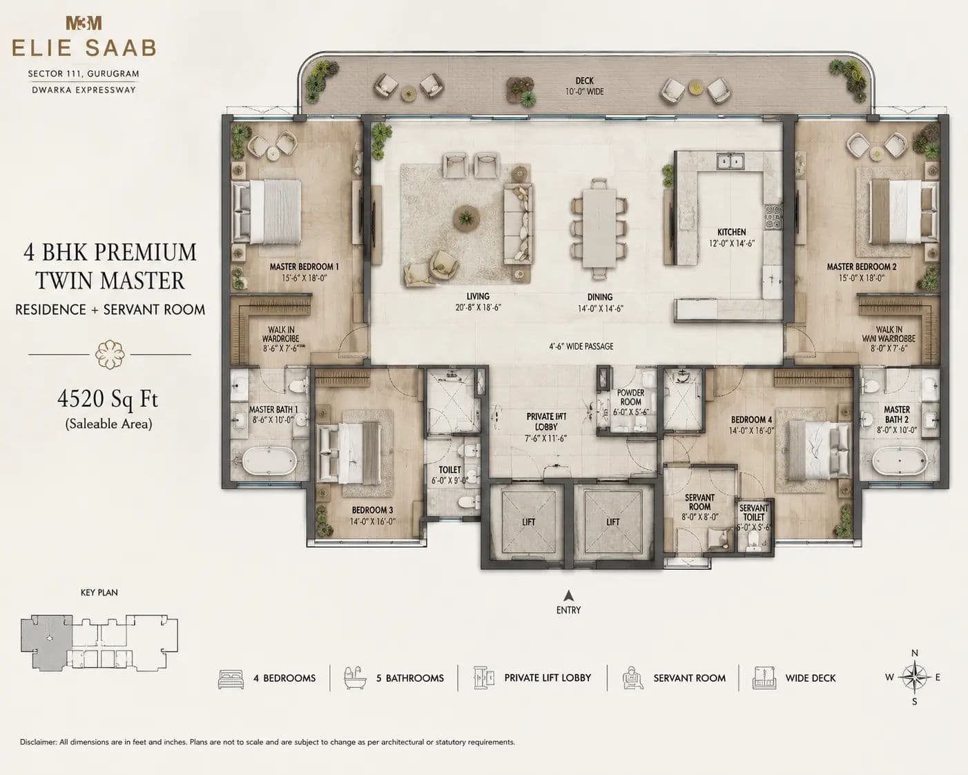 Floor Plan - 4 BHK